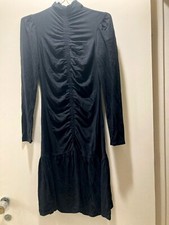 SALE Rebecca Taylor NWT   LBD Black Ruched Midi Dress S4