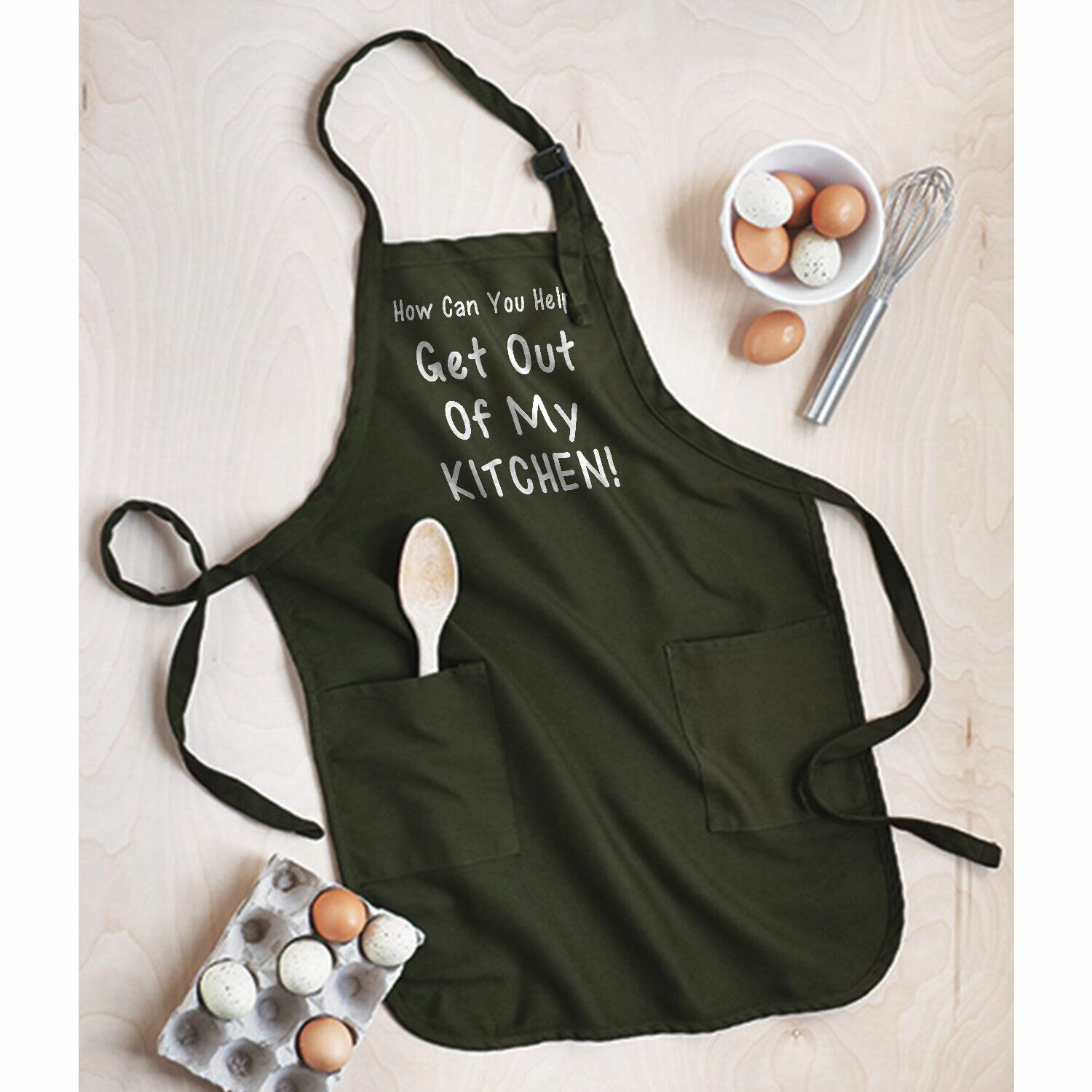 Funny Cooking Apron Get Out of My Kitchen Chef Aprons With 