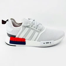 Adidas Originals NMD R1 Cloud White Bright Red Mens Running Shoes IF8028