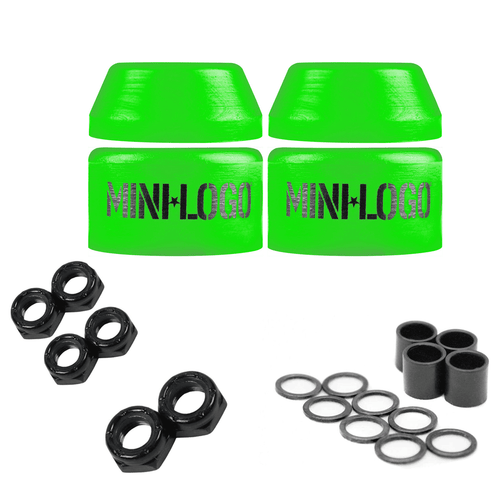 Mini Logo Skateboard Bushings with Dime Bag Axle, Kingpin Nuts and Speed Kit - Picture 2 of 19