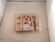 STAMPIN' UP "NEW" SET OF 7 STAMPS 2004 - TWO-STEP STAMPIN PETAL PRINTS