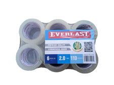 6 Rolls Clear Packing commercia grade Carton Sealing Tape 2.0 Mil 3" x 110