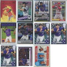 $16 BV (11 qty.) NOLAN ARENADO Baseball Card Lot Inserts (Elegance/Silver Pack+)