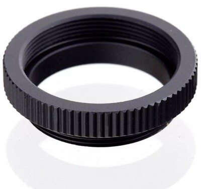 Macro Extension Tube C Mount Ring for 25mm 35mm 50mm CCTV Lenses Micro 4/3 black