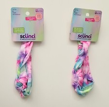 Scunci U Got This Multicolor tie dye headwrap 2 Wraps 34756