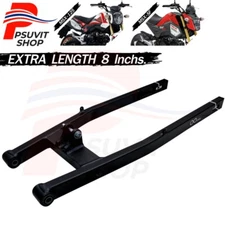 Extra 8 inches Stretch Swing Arm Racing For MSX125 GROM125 2013-2020 Black