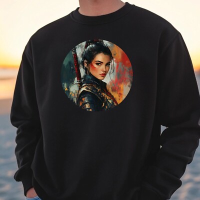 Warrior Portrait Sweatshirt Cosy and Perfect for Any Occasion S to 4XL
