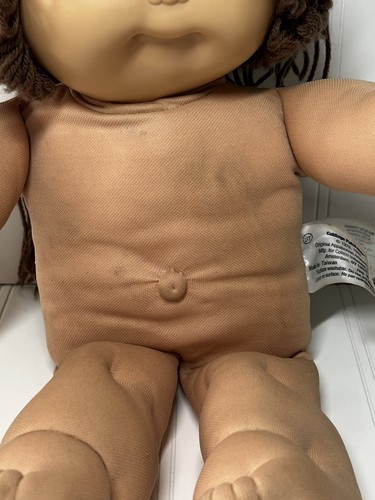 Cabbage Patch Kid UT 1 Taiwan Head Mold #1 Brown Eyes 1985 Long Hair VTG CPK - Picture 8 of 12