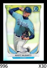 1-2014 BOWMAN CHROME DRAFT REFRACTOR SCOTT BLEWETT ROYALS QTY AVAILABLE