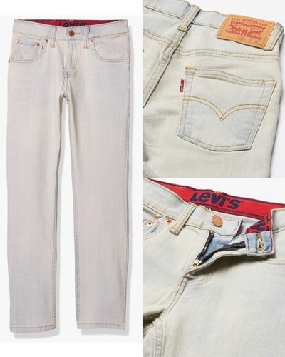 Levi's Little Boys Adjustable Waist 511 Slim Fit Flex Stretch Light Jeans Size 6