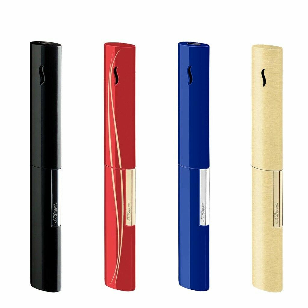 ST DUPONT HOOKED JET CIGAR LIGHTER W KEY RING LACQUER RED 032028 32028 FUEG-O