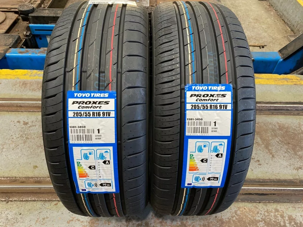 X2 205 55 16 TOYO PROXES COMFORT AMAZING C,A RATED QUALITY TYRES 205/55R16  91V