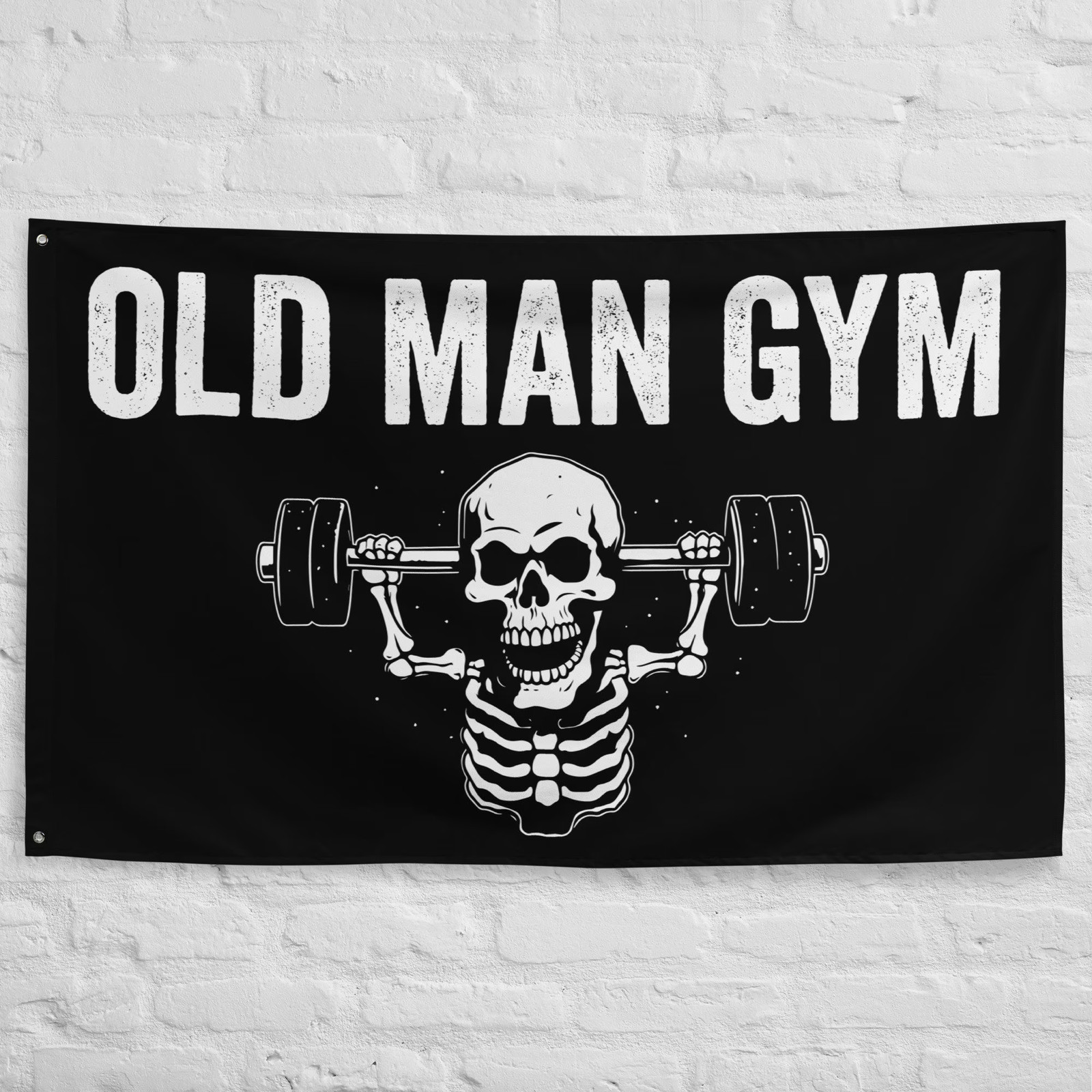 Custom Gym Flags - Weightlifting Decor - Man Cave Wall Art