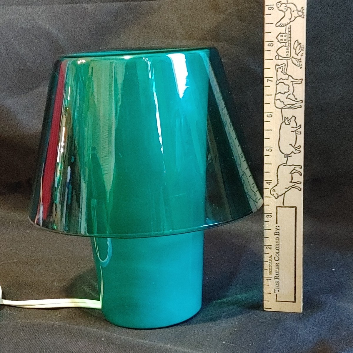 ヴィンテージ　IKEA gavik  ランプ Vintage IKEA Gavik Teal Green Desk Lamp Light Glass Shade | eBay