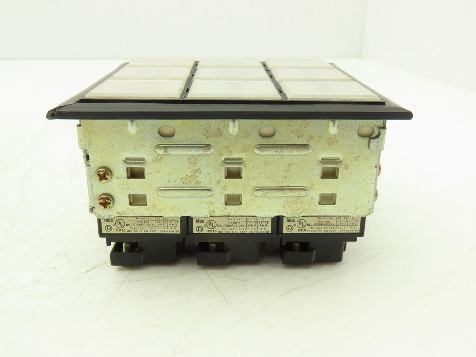 IDEC SLC 30N Annunciator 9-Position 3x3 Layout Lighted Indicator Panel - Image 3 of 4