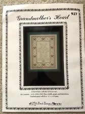 Vintage Counted Cross Stitch 'Grandmothers Heart' Mill Pond Designs #927