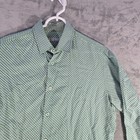 Mr Turk Print Button Up Shirt Long Sleeve Geometric Pattern Casual Medium