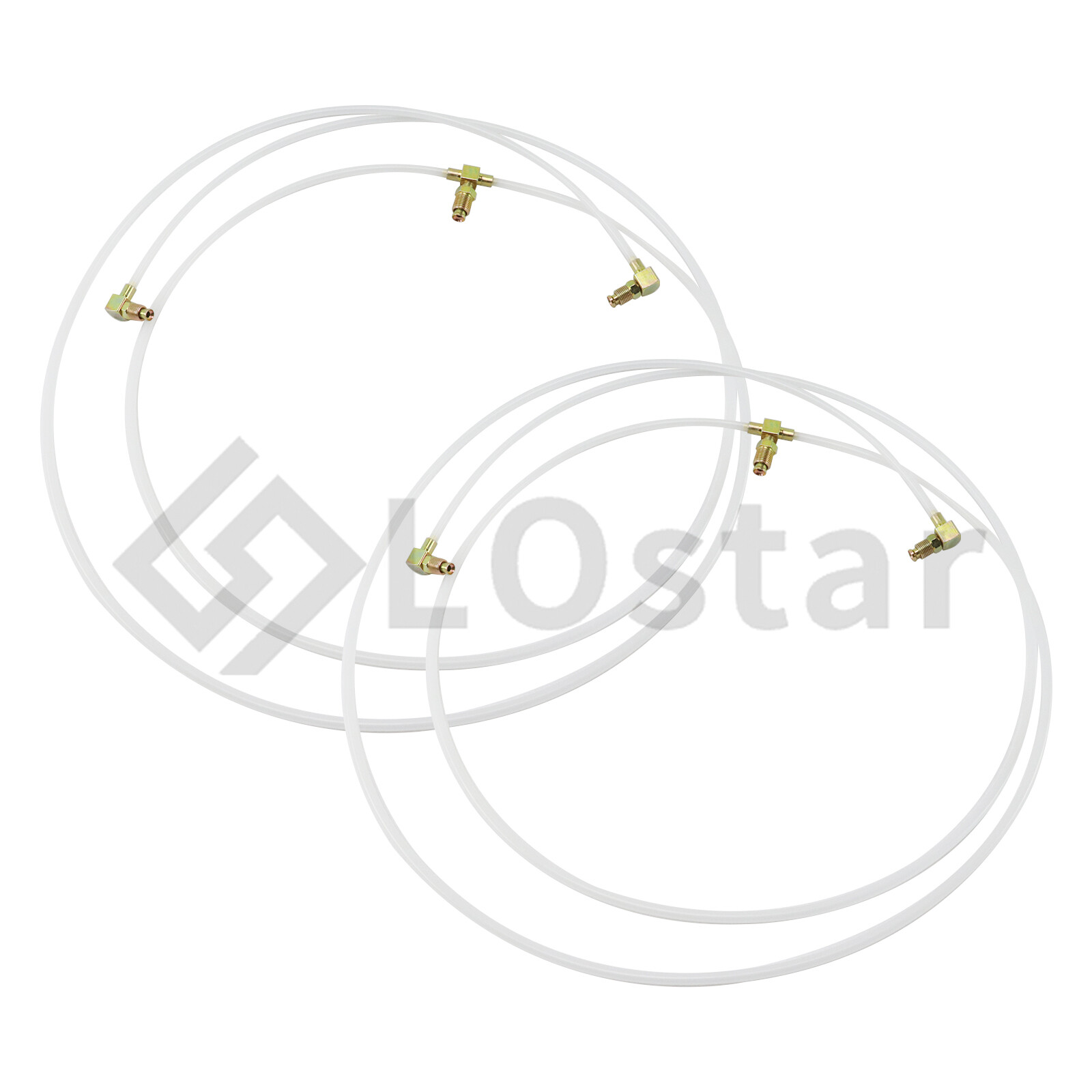 Pair Convertible Power Top Hydraulic Fluid Hose Lines & Fittings