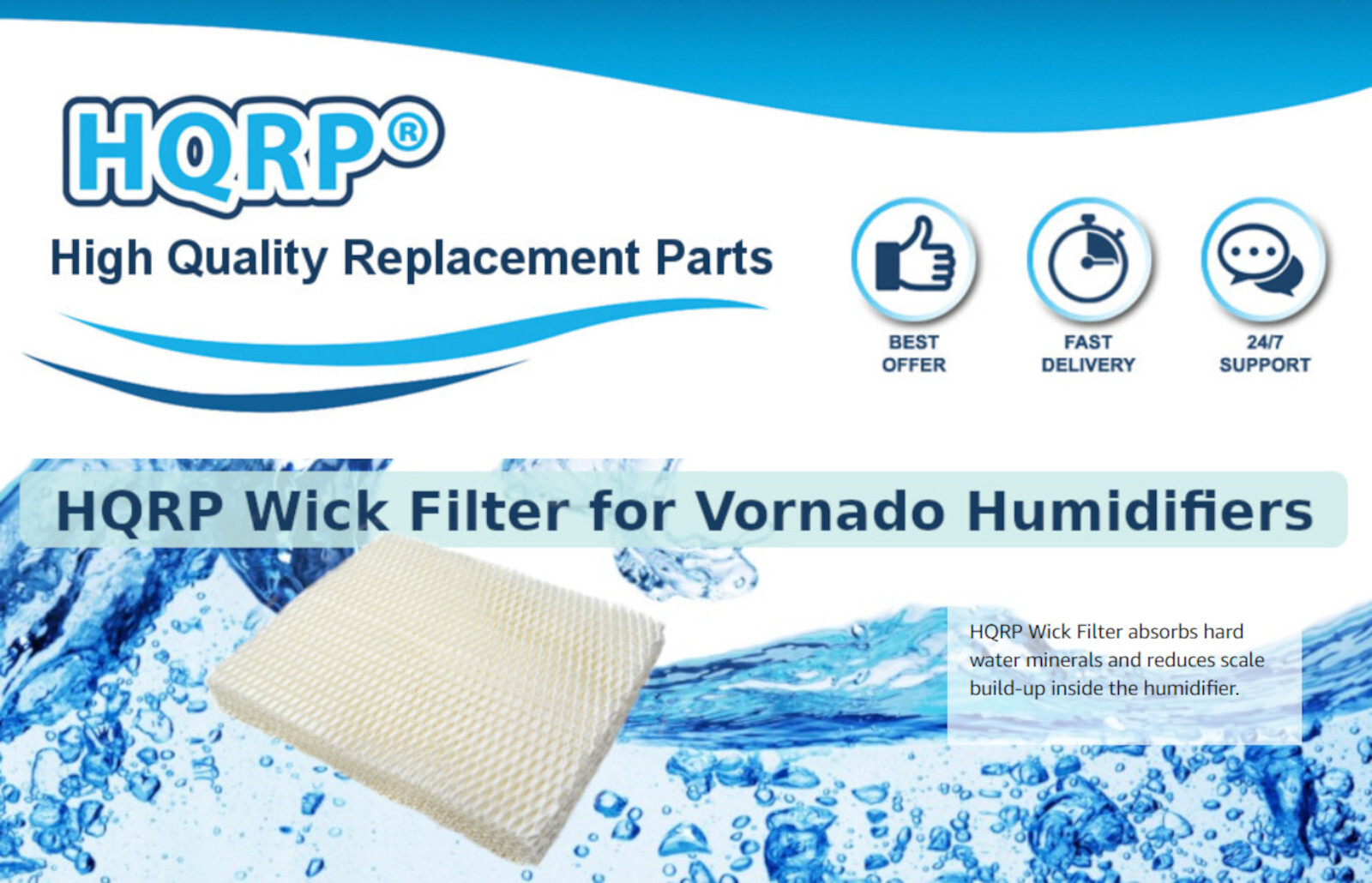 4x Wick Filter for Vornado EVAP1 EVAP2 EVAP3 EVAP40 Model 30 40 50 Humidifier eBay