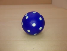 Blue Round D6 (six Sided) Die - RPG Tool Tabletop Roleplay Games Supply Card