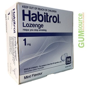 Habitrol Nicotine Lozenge 1mg Mint 216 piece box 1 DENTED box