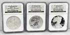 2006 $1 American Silver Eagle 20th Anniversary NGC MS69 / PR69 US Coin Set