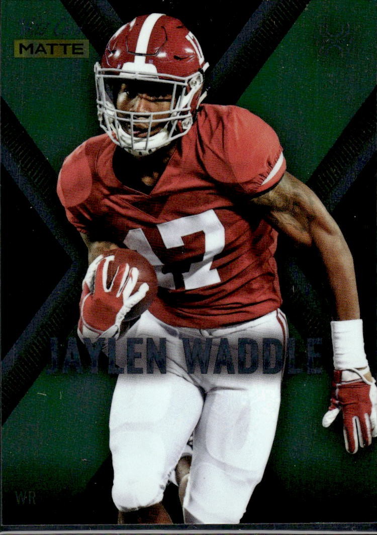 2021 Wild Card Matte #MXP-6 Jaylen Waddle X-Plode Green/Silver
