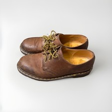 Vintage Doc Martens Brown Leather Oxford Shoes Made In England Men 10US