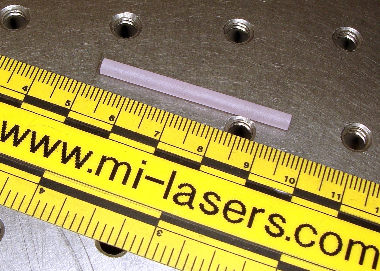 Nd:YAG Neodymium rod 42mm x 3.5mm for Flash lamp pumped laser