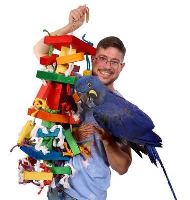 Tropical Stack XXL Parrot Toy - Huge Toy for Hyacinth and Green Winged Macaw