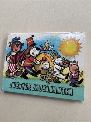 Vojtěch Kubašta Pop-up Buch: ''Lustige Musikanten''   1981 Gondrom   Vintage