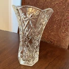 Anchor Hocking Vintage Early American Prescut Star of David Pattern 8" Vase