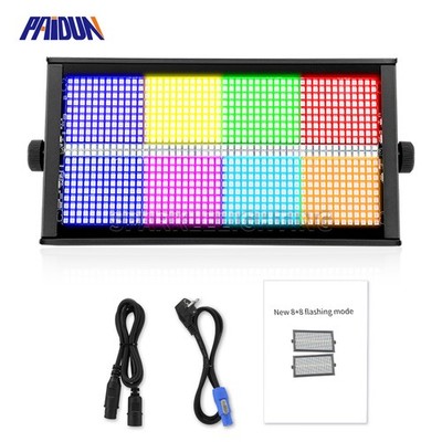 PAIDUN 1000W 8+8 Segment LED RGBW Flash Strobe Wall Washer Light Disco Bar Party