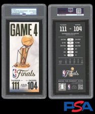 Shai Gilgeous-Alexander Signed 2025 NBA Finals Game 4 Ticket Stub PSA AUTO MVP
