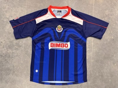 chivas del guadalajara retro 2006-07 Blue Away Size Small