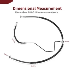2006-2024 For Yamaha Raptor 700 Front Brake Hose Lines With Pipe 5TG-25873-21-00