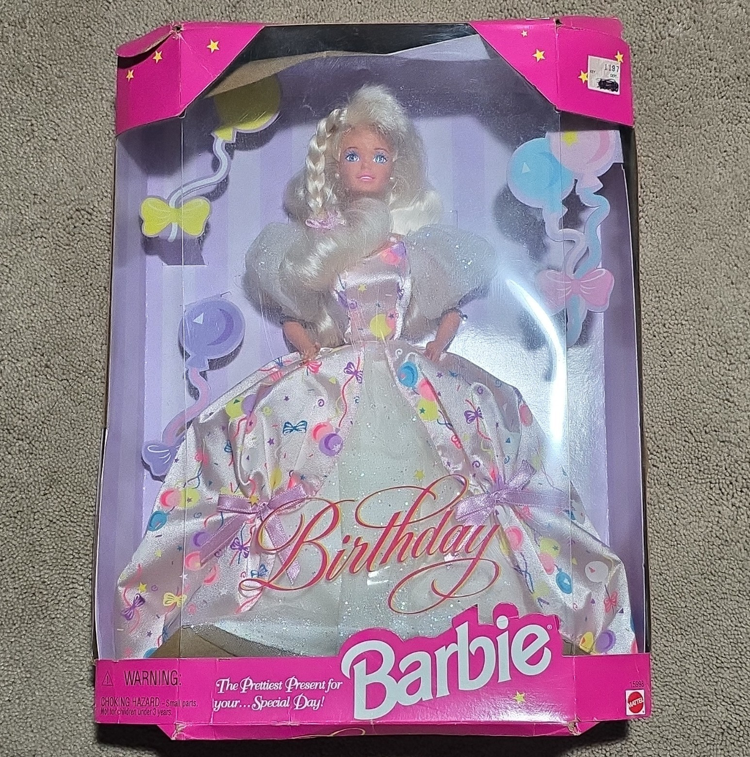 VINTAGE Barbie 1996 Birthday Barbie Doll 11.5in MPN 15998 in Original Box