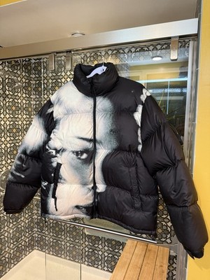 Meg Down Felt Puffer Jacket Full Zip Stand Collar L