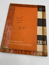 IBM General Information Manual Intro To IBM Data Processing Systems Vintage Rare