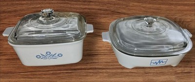 CorningWare Blue Cornflower Vintage Casserole Dishe & Heartbeat