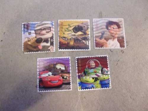 USA Used, 2011 Issue, Forever Disney-Pixar Film Characters, (Set of 5)