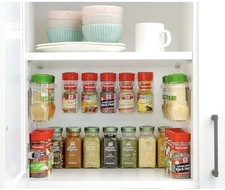 50-pack Kitchen Spice Rack Organizer Spice Gripper Clip Strips Cabinet Door