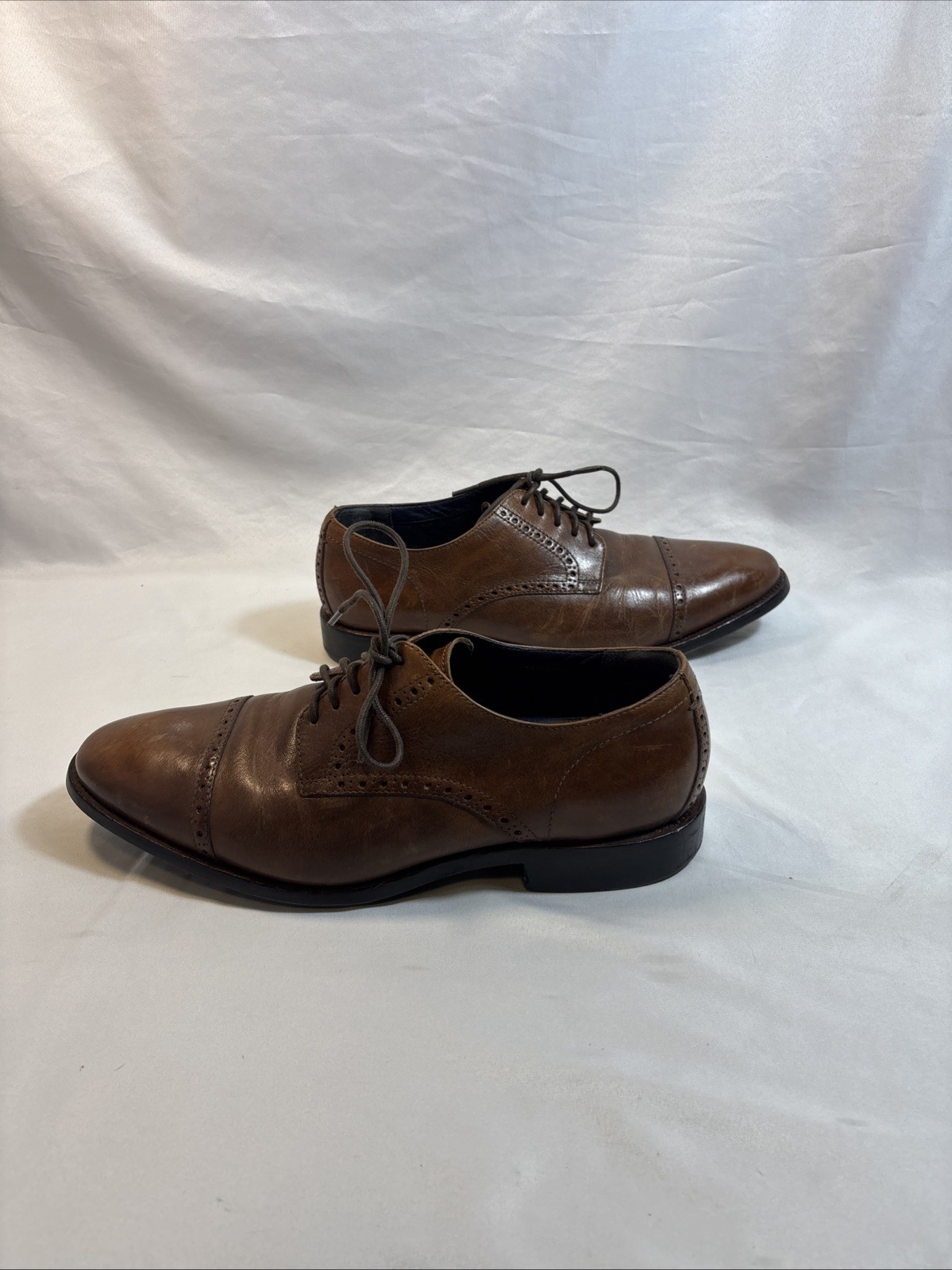 SAOLA Scarpe Oxford Cole Haan Grand OS Watson marrone Woodbury in pelle punta a cappuccio taglia 12
