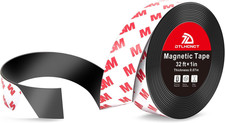 Magnetic Tape - 32 Ft X 1 Inch Magnet Strip Tape Roll with Strong Adhesive Backi