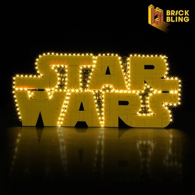 BrickBling Licht Kit für LEGO Star Wars  Logo aus LEGO Steinen 75407 (Standard)