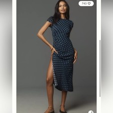 Reformation Frasier Polka Dot Midi Dress Size 4 NWOT $199