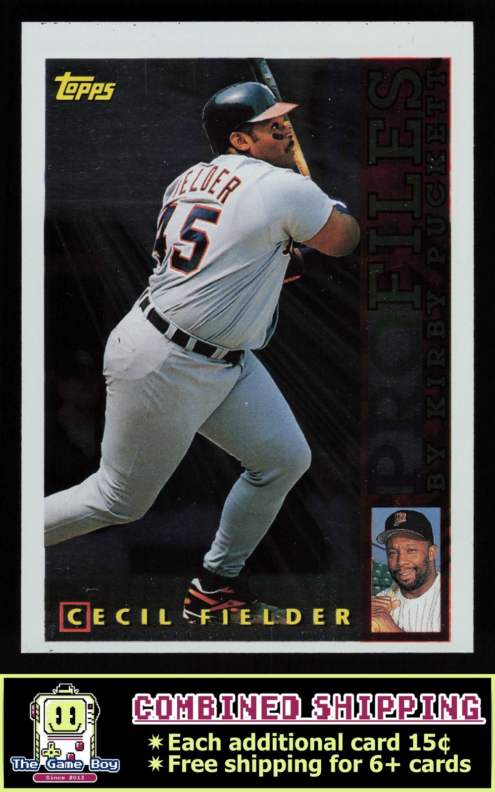1996 Topps Profiles by Kirby Puckett AL #AL-04 Cecil Fielder Detroit Tigers