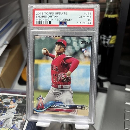 New Listing2018 Topps Update Series - Shohei Ohtani #US1 Pitching, Red Jersey (RC).  PSA 10