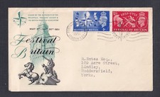 UK 1951 CACHETED ‘FESTIVAL OF BRITAIN  FIRST DAY COVER LONDON
