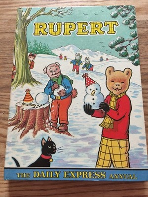 6 Vintage Rupert Bear Daily Express Annuals 1960s-1985 Bundle - 1970 1971 incl.